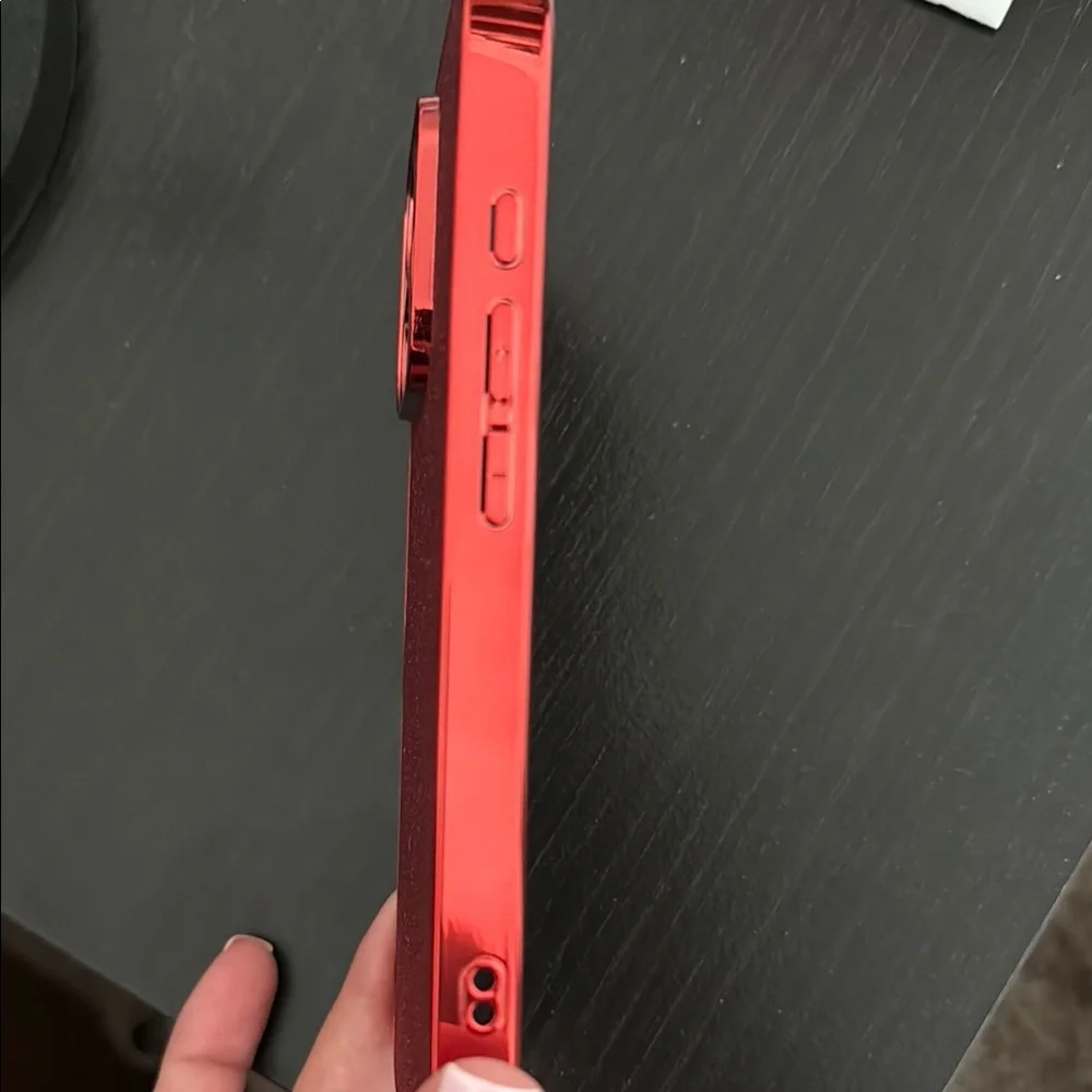 Red Glitter iPhone 16 pro Case